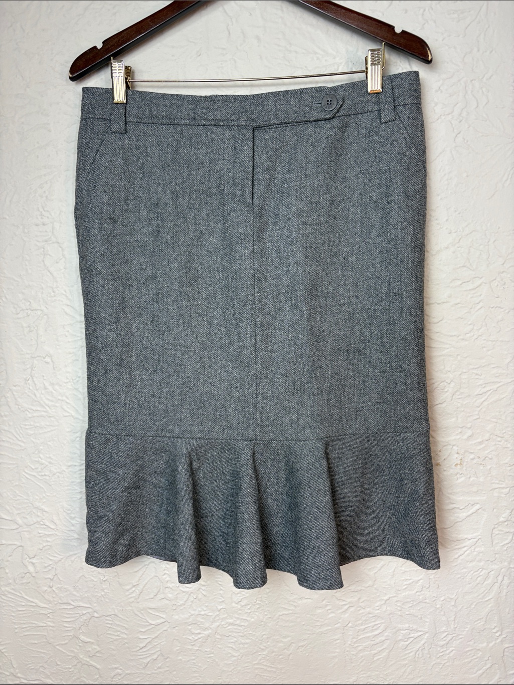 Ted Baker London Wool Blend Peplum Pencil Skirt